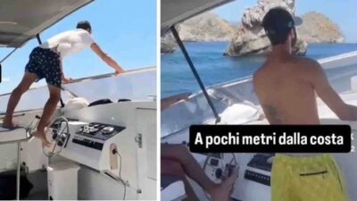 Guida piedi motoscafo