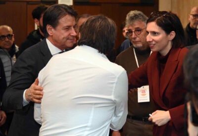Giuseppe Conte, Sigfrido Ranucci ed Elly Schlein