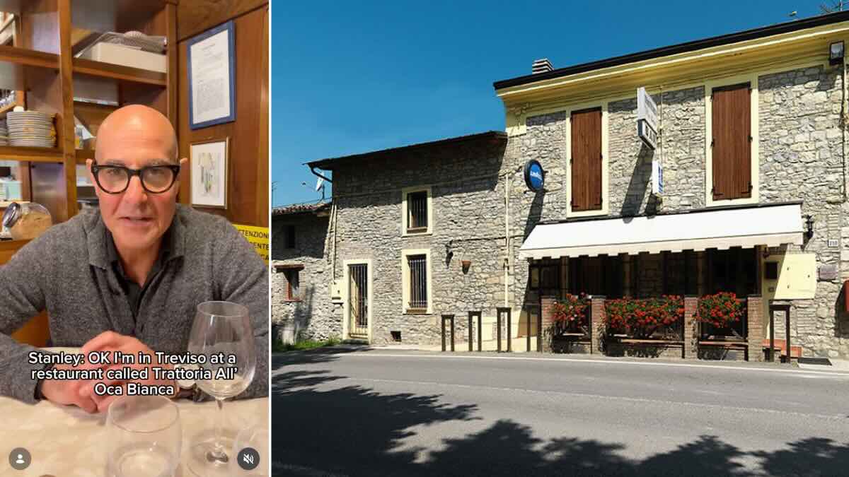 trattoria l'oca bianca stanley tucci