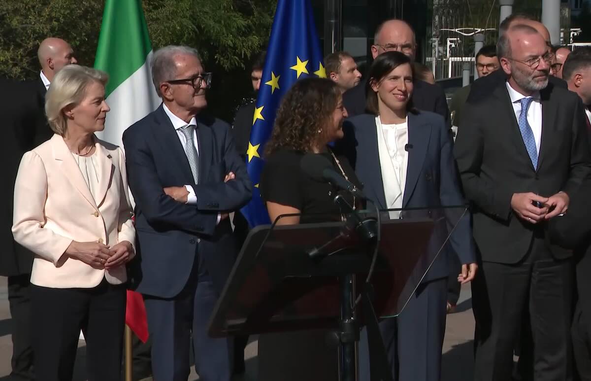 Elly Schlein Prodi Von der Leyen Ue