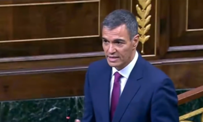 Il premier spagnolo Pedro Sanchez risponde al leader di estrema destra