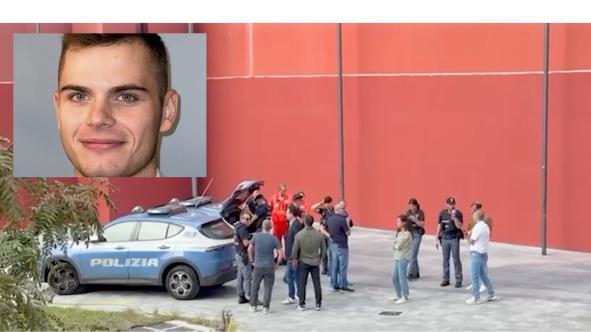 Piazza Freud, rilievi della Polizia sul posto in cui è stato ritrovato il 21enne polacco