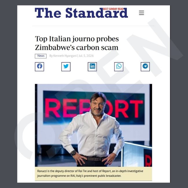 Il secondo articolo di Kenneth Nyangani su Ranucci pubblicato il 5 luglio 2026 su The Standard