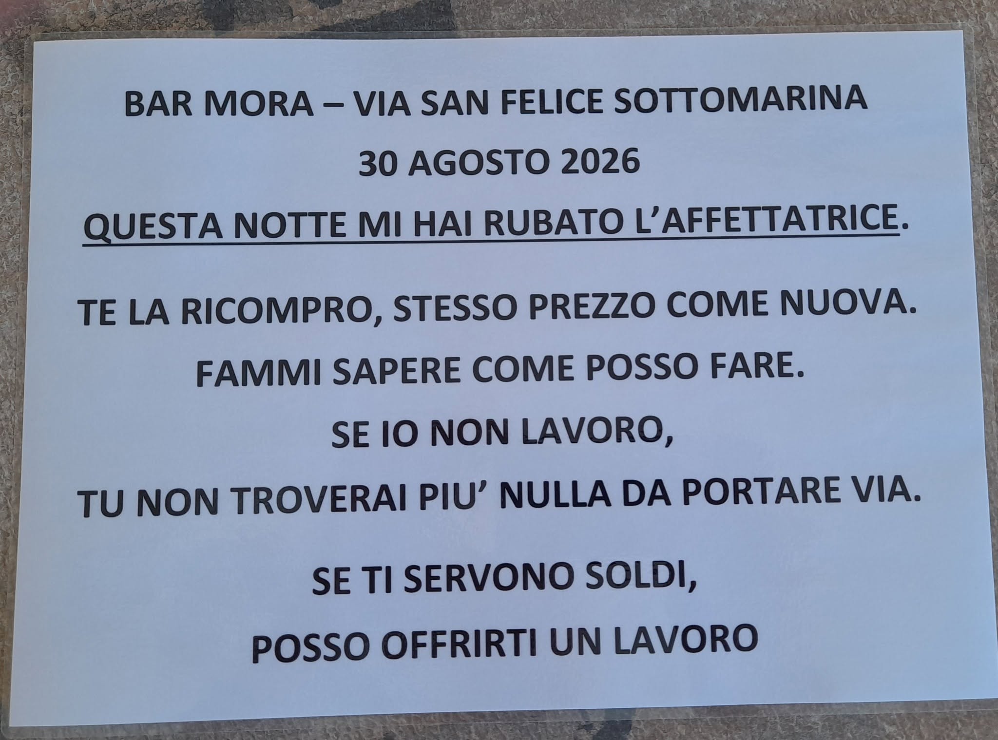 bar chioggia titolare offre lavoro
