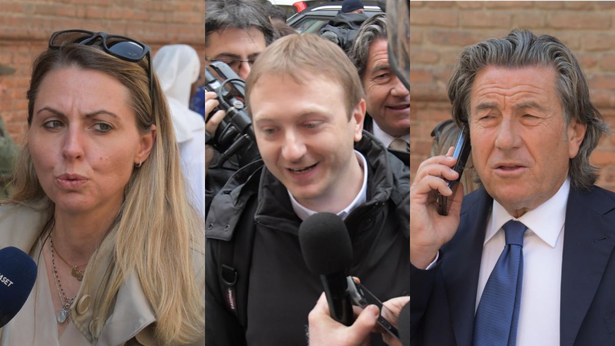 Alberto Stasi e gli avvocati Bocellari e De Rensis