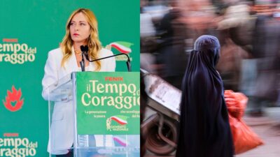 La premier Giorgia Meloni ha annunciato il divieto di burqa e nijab nelle scuole