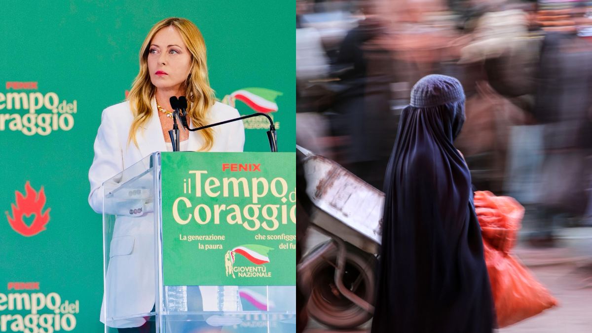 La premier Giorgia Meloni ha annunciato il divieto di burqa e nijab nelle scuole
