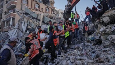 gaza crollo palazzo