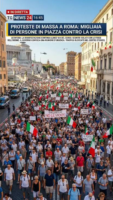 Fotogramma del video generato con l'IA pubblicato dall'account TikTok @giulia.moretti11, ambientato a Roma