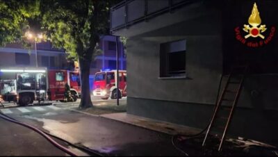 incendio lucca palazzina