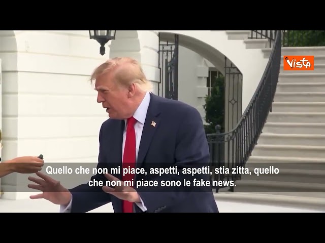 Trump: Amo la stampa libera ma non chi fa fake news come Cnn e Msnbc – Il video
