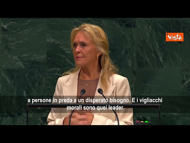 Gunnarsdòttir (Islanda) risponde a Netanyahu: Vigliacco morale chi viola diritto internazionale – Il video
