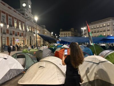 puerta del sol indignados madrid protesta casa