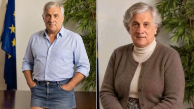 renzi-tajani-minigonna