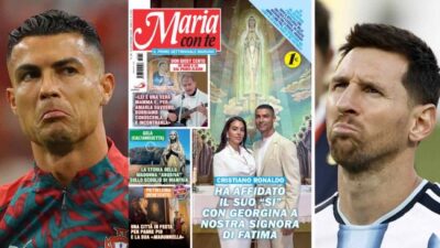 Ronaldo pregò per non far vincere Messi: la rivelazione sul settimanale "Maria con te"