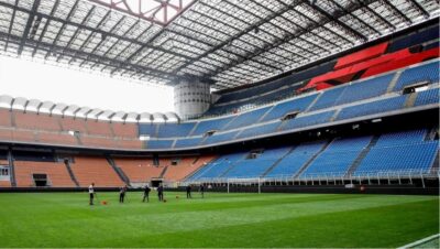 L'interno dello Stadio San Siro o Giuseppe Meazza