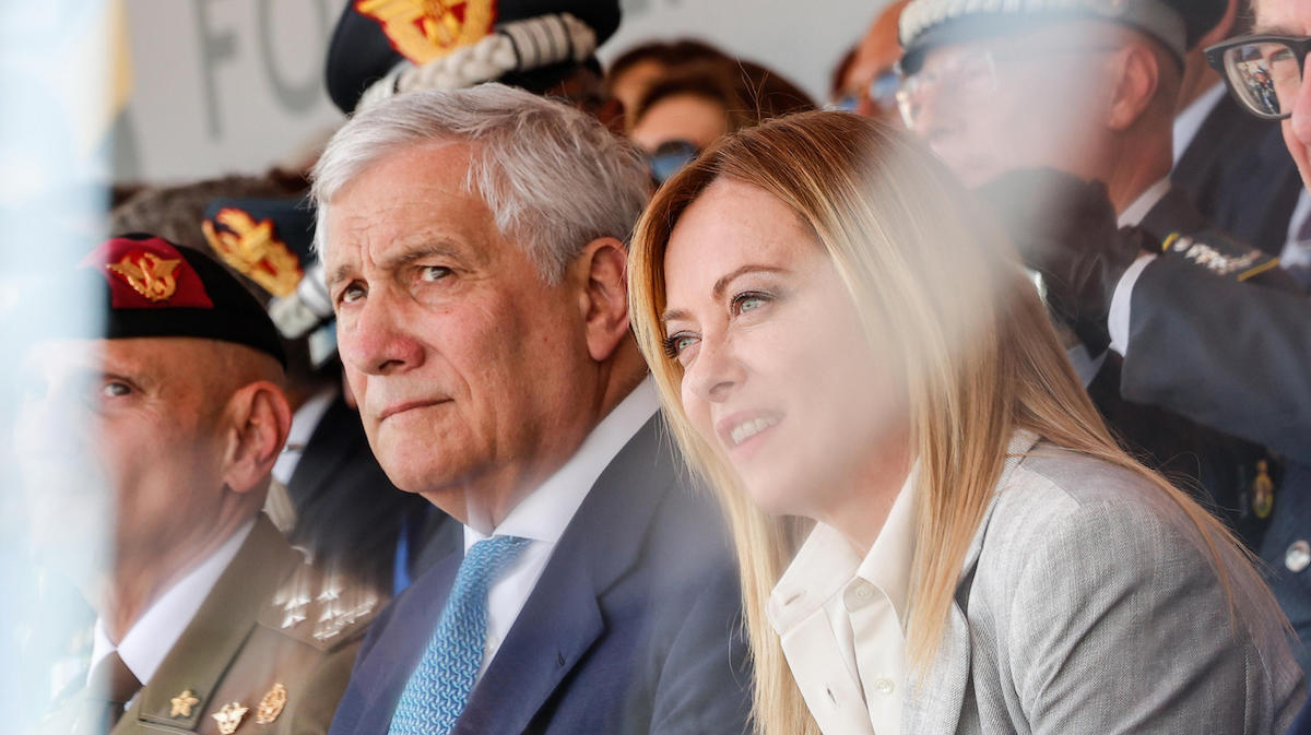 tajani meloni madrid replica schengen