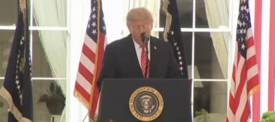 trump melania assente
