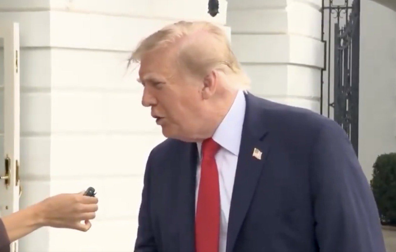 Trump risponde a una giornalista di MS Now
