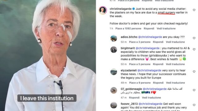 Christine Lagarde cerotti Bce