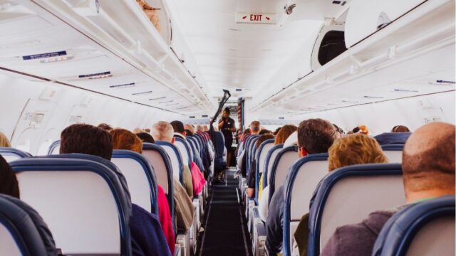 Malore in volo