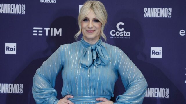 Attrice Katia Follesa a Sanremo
