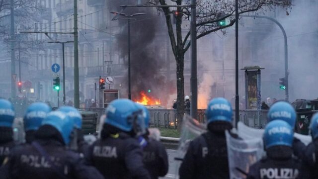 Scontro tra forze dell'ordine e manifestanti, Torino 31 gennaio 2026
