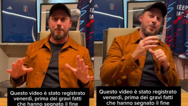 L'annuncio sui social