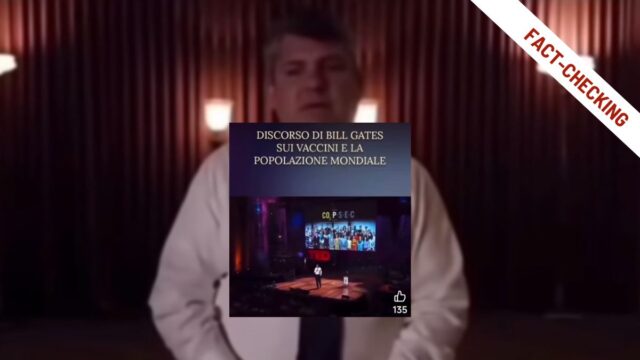 Bill Gates non ha detto di voler depopolare la Terra con i vaccini
