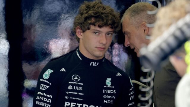 Il pilota bolognese della Mercedes Andrea Kimi Antonelli