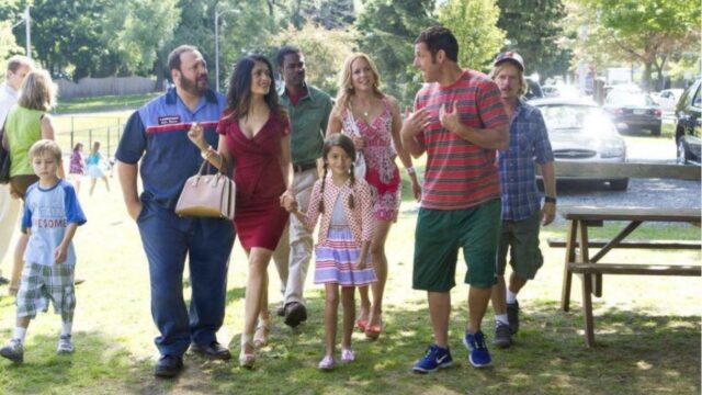 Adam Sandler sul set di Un weekend da bamboccioni 2