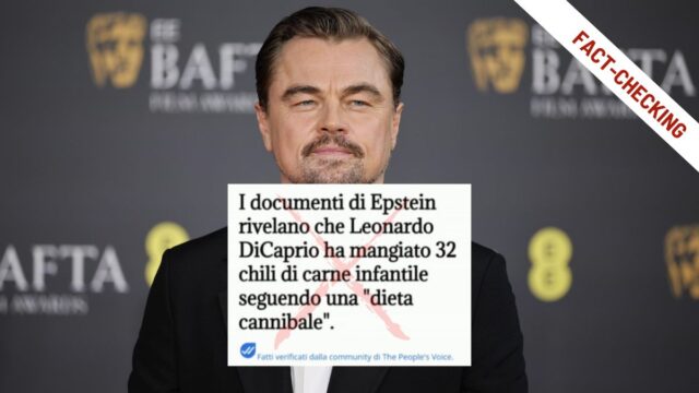 Epstein files, Leonardo DiCaprio non ha mangiato «carne di bambini»