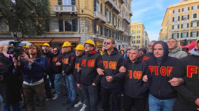 Ex Ilva, protesta operai