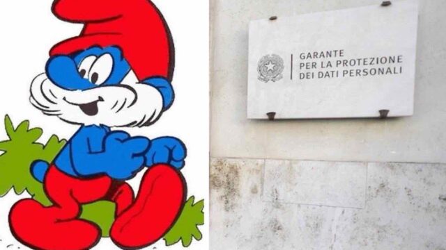 grande puffo, il cartone animato finito in un provvedimento del Garante della Privacy