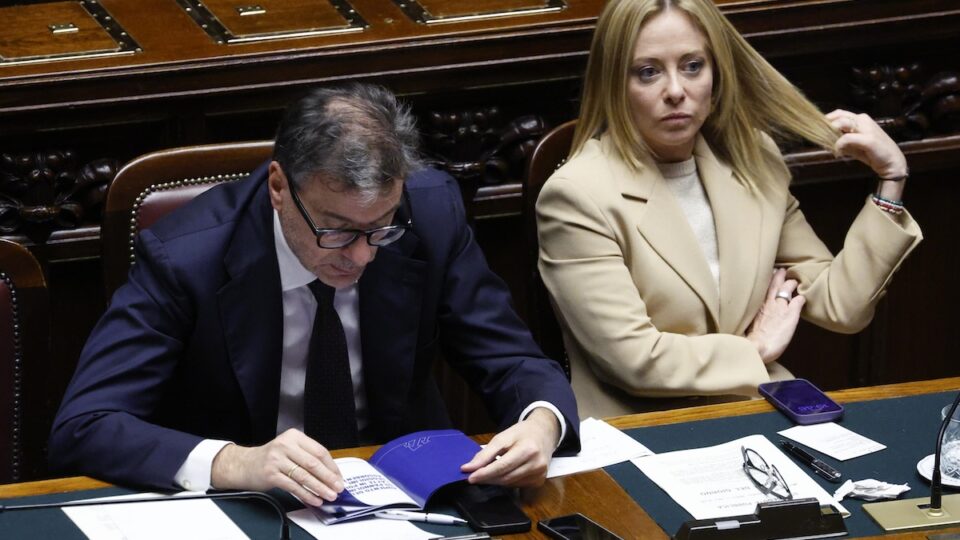 giancarlo giorgetti giorgia meloni