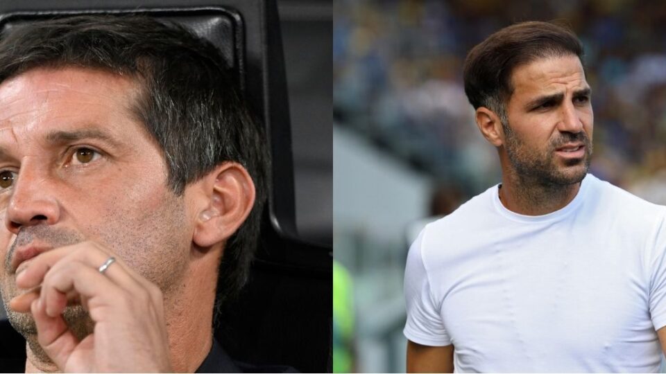 L'allenatore dell'Inter Chivu e quello del Como Fabregas