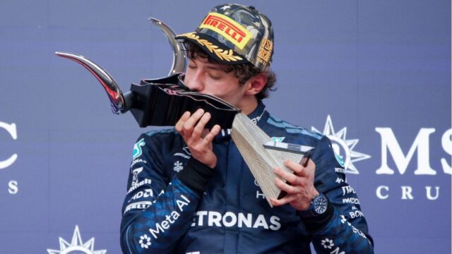 Il pilota italiano della Mercedes Kimi Antonelli