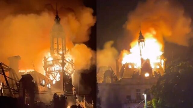 Francia, a fuoco il municipio storico di Limoges. Crolla la torre dell’orologio: «Danni gravissimi». 1.200 fermi e 150 poliziotti feriti – Il video