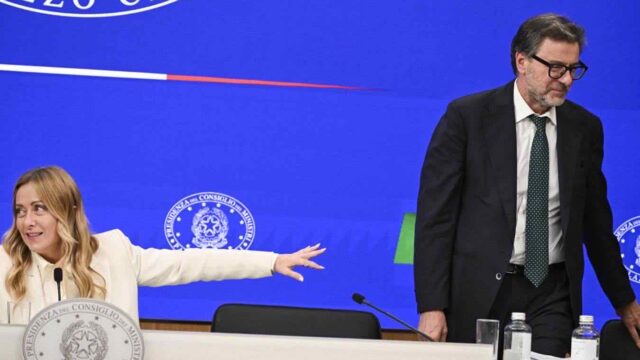 Giorgia Meloni e Giancarlo Giorgetti