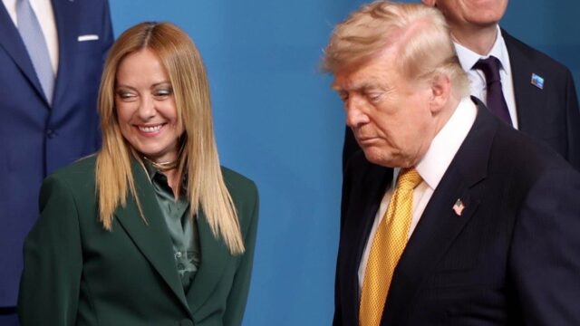 Giorgia Meloni e Donald Trump