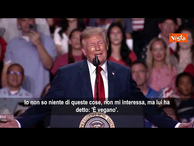 Trump: Vagan, vegano… non so come si pronuncia quella parola, io amo la bistecca – Il video