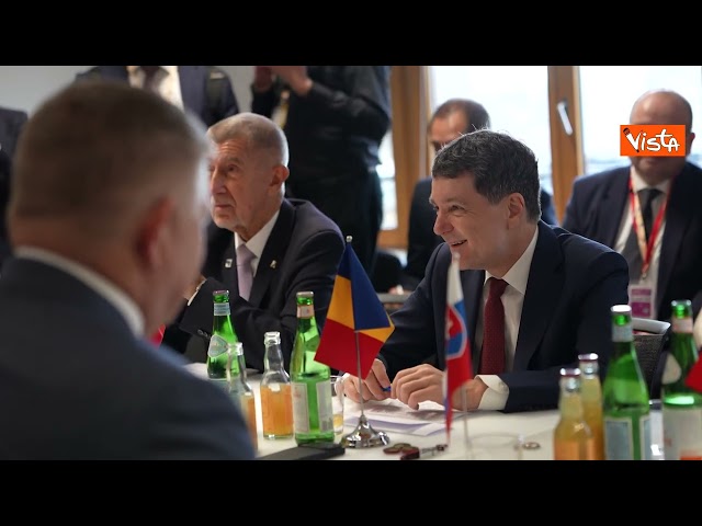 Meloni a Bruxelles per il Consiglio Europeo. La Premier incontra i 17 Leader "Amici della coesione" – Il video