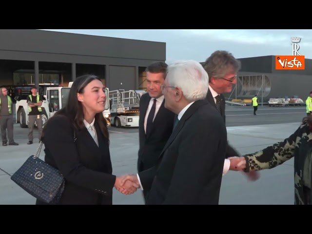 Mattarella arriva a Lubiana, in Slovenia, per vertice annuale dei 12 Capi di Stato Arraiolos – Il video