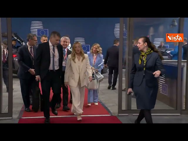 Meloni arriva al Consiglio Ue di Bruxelles per il secondo giorno del vertice – Il video