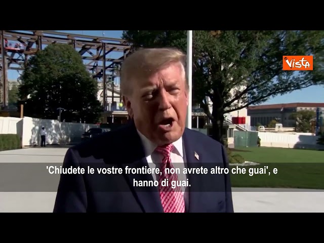 Trump: Situazione In Francia colpa dell'immigrazione, avevo detto a Macron di chiudere confini – Il video