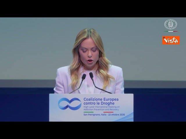 Meloni: Oggi le droghe sono più potenti economiche e accessibili, siamo di fronte a un cambiamento – Il video