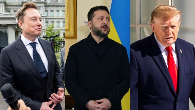 Musk, Zelensky, Trump