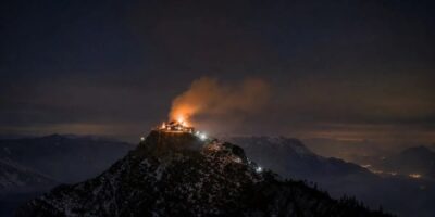 Nido dell'Aquila di Adolf Hitler incendio