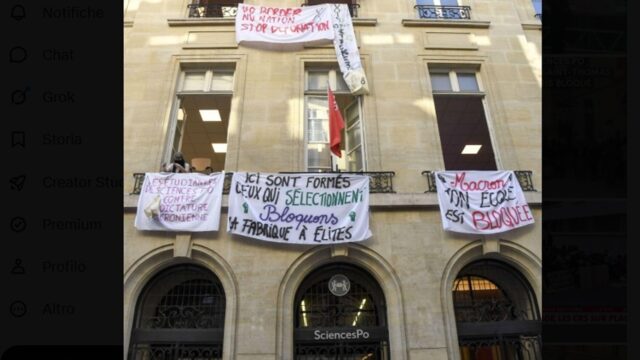 parigi studenti occupazione sciences po