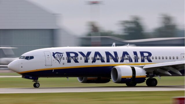 Un aereo di Ryanair